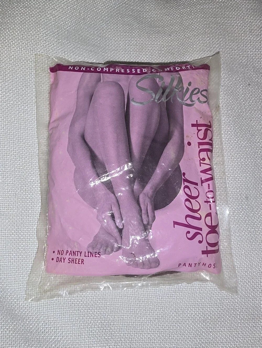 Silkies 080503 Day Sheer Toe to Waist Vintage 2003 XL Mocha Pantyhose NWT